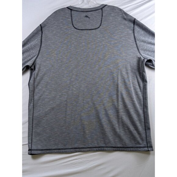 Tommy Bahama Mens 2XL Gray Long Sleeve Thermal Shirt Base Layer Crewneck Knit - Picture 2 of 11